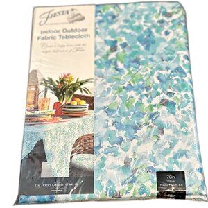 Fiesta Indoor Outdoor Fabric Tablecloth | Round 70"